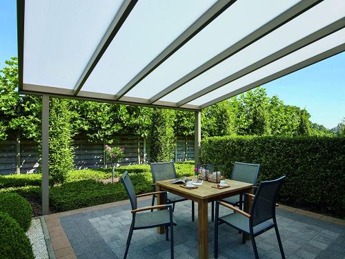 hliníková pergola SKYLUX CLIMALUX 6,0 x 4,0 m antracit + čirý PC