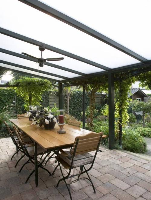 hliníková pergola SKYLUX CLIMALUX 6,0 x 4,0 m antracit + čirý PC